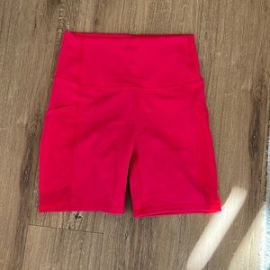 Biker shorts with pockets